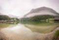 Passenger boat station, pier or dock on Konigsee lake in Berchtesgaden, Germany Royalty Free Stock Photo