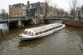 Passenger boats on canal tour