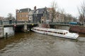 Passenger boats on canal tour