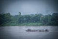 Passenger boats are ferrying between Thailand and Laos on the Mekong River. in Nakhon Phanom
