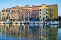 Passenger Boats in spanish harbour Royalty Free Stock Photo