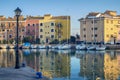 Passenger Boats in spanish harbour Royalty Free Stock Photo