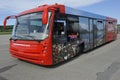 Passenger Bus at Airport Zurich, Switzerland Royalty Free Stock Photo