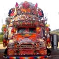 Passenger bus beautiful decorated in Panjab Pakistan