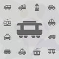 Passenger Bus icon. Simple set of transport icons. One of the collection for websites, web design, mobile app Royalty Free Stock Photo