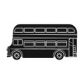 Passenger Bus single icon in black style for design.Car maintenance station vector symbol stock illustration web.