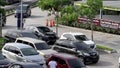 Passenger cars passing through the Bawen-Salatiga toll road failed to enter the Pendopo rest area in Salatiga Indonesia