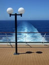 Passenger Cruise ship stern view Royalty Free Stock Photo