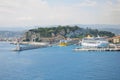 Passenger cruise ships in Nice port Royalty Free Stock Photo