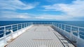 Seagoing transport: Passenger deck area on ferry boats.AI Generated