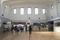 Passenger enters the gate to board the train in Chiayi railway station