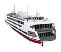 Passenger Ferry Boat Isolated Royalty Free Stock Photo