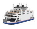 Passenger Ferry Boat Isolated Royalty Free Stock Photo