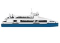 Passenger Ferry Boat Isolated Royalty Free Stock Photo