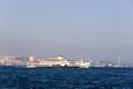 Passenger ferry in Bosporus Strait, Istanbul Royalty Free Stock Photo