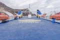Passenger ferry deck Royalty Free Stock Photo
