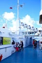 Passenger Ferry deck, Malta. Royalty Free Stock Photo