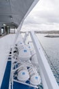 Passenger ferry deck Royalty Free Stock Photo