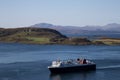 Passenger Ferry Entering Oban Harbour in Scotland Royalty Free Stock Photo