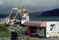 Ferry boat moored at Lochaline Scotland. 1998