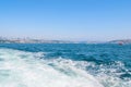 Passenger ferry ship carries people across the Bosphorus Istanbul