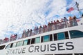 Passenger ferry to the Liberty Statue in NYC Royalty Free Stock Photo