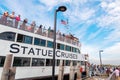 Passenger ferry to the Liberty Statue in NYC Royalty Free Stock Photo