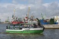 Passenger ferry underway Klaipeda seaport