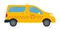 Passenger-and-freight taxi vector icon flat isolated