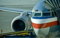 Passenger jet on ground Royalty Free Stock Photo