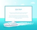 Passenger Liner Marine Travel Vessel Vector icon Royalty Free Stock Photo