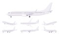 Passenger plane template set