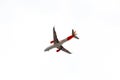 Passenger plane on a white background - Air travel Royalty Free Stock Photo