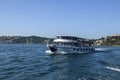 Passenger boats trip along the Golden Horn and the Bosphorus in Istanbul Royalty Free Stock Photo