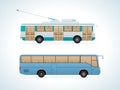 Passenger public urban transport: municipal trolley bus and intercity bus.