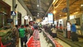 Passenger queues in the yogyakarta train station