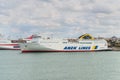 Passenger/Ro-Ro Cargo Ship Elyros at Piraeus, Greece Royalty Free Stock Photo