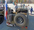 Passenger saloon of soviet military light truck of WWII GAZ-67