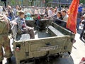 Passenger saloon of soviet military retro car jeep GAZ-69