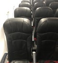 Passenger seat in airplane Royalty Free Stock Photo