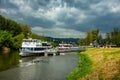 Passenger ship on the Danube in Melk