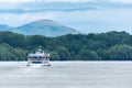Passenger ship in danube delta Royalty Free Stock Photo