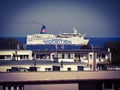 The passenger ship in the Gulf of Gdansk.