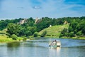 Passenger ship on the river Elbe in Dresden, Germany Royalty Free Stock Photo