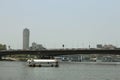 Passenger ship sailing Nile river, Cairo, Egypt