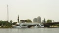 Passenger ship sailing Nile river, Cairo, Egypt