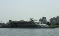Passenger ship sailing Nile river, Cairo, Egypt