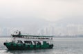 Passenger ship in the Victoria Harbour. Royalty Free Stock Photo