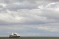 Passenger ship view from Punta Arenas, Chile