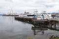 Passenger ships at the port of Ushuaia, Argentina